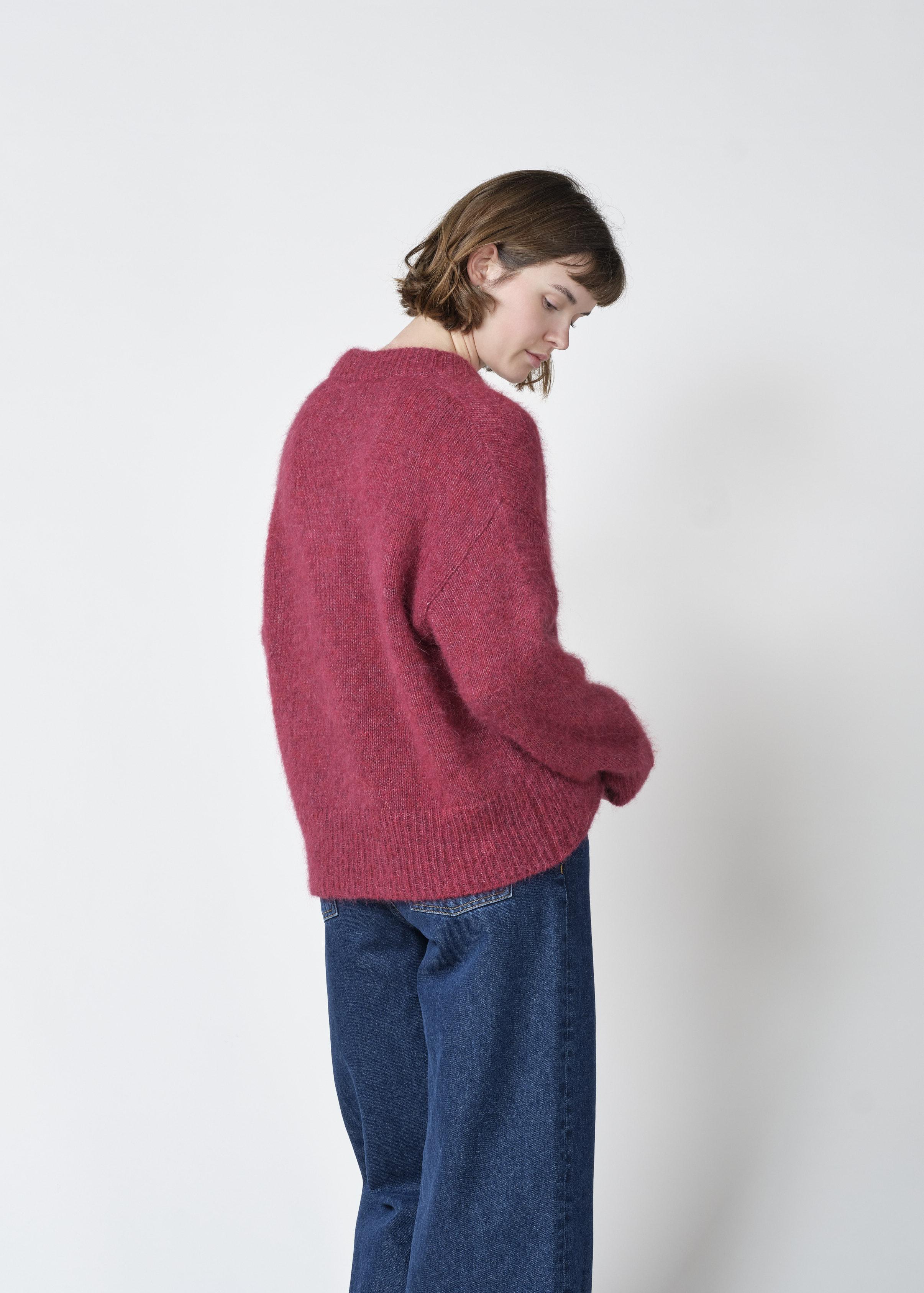 Klitmøller Mira Sweater Burgundy Damen Strickpullover Alpaka rot